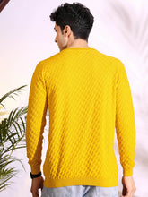 Yellow Box Pure Cotton Men's Knitted T-Shirt